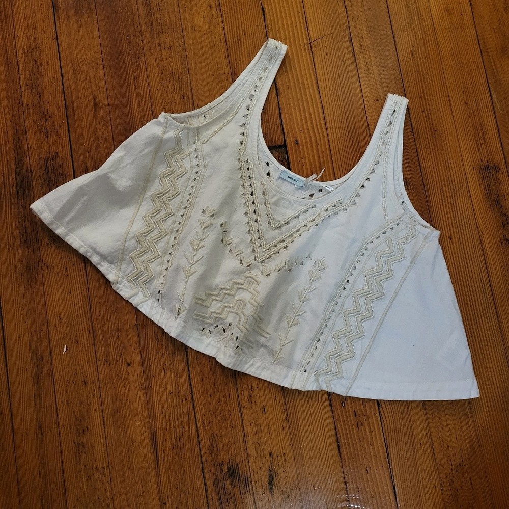 Cropped Beaded Tank